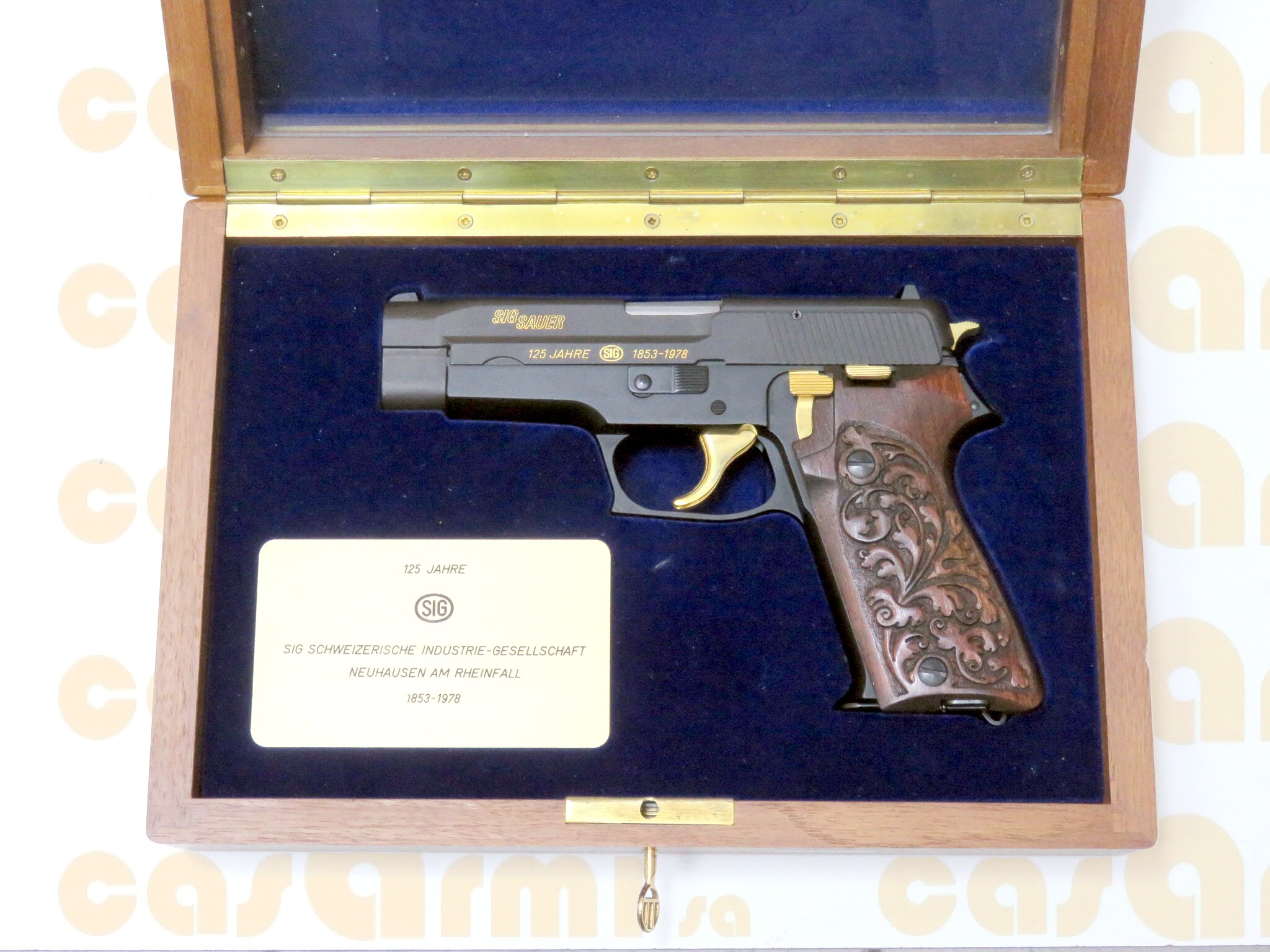 SIG mod. JP 220, 125 anni SIG, con cofanetto originale 9 Para